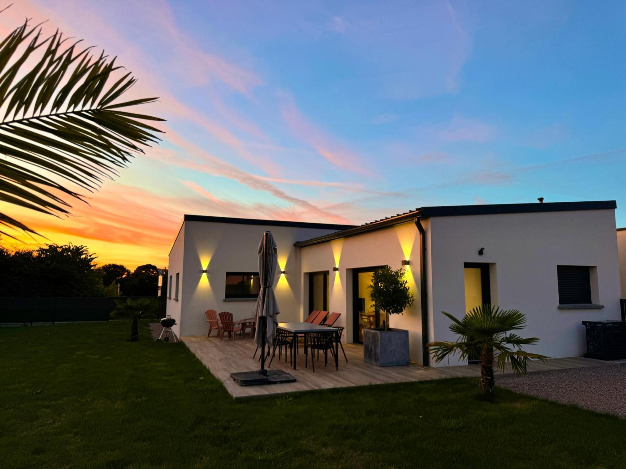 Maison neuve 4 étoiles plain-pied proche de la mer Plurien Exterior foto