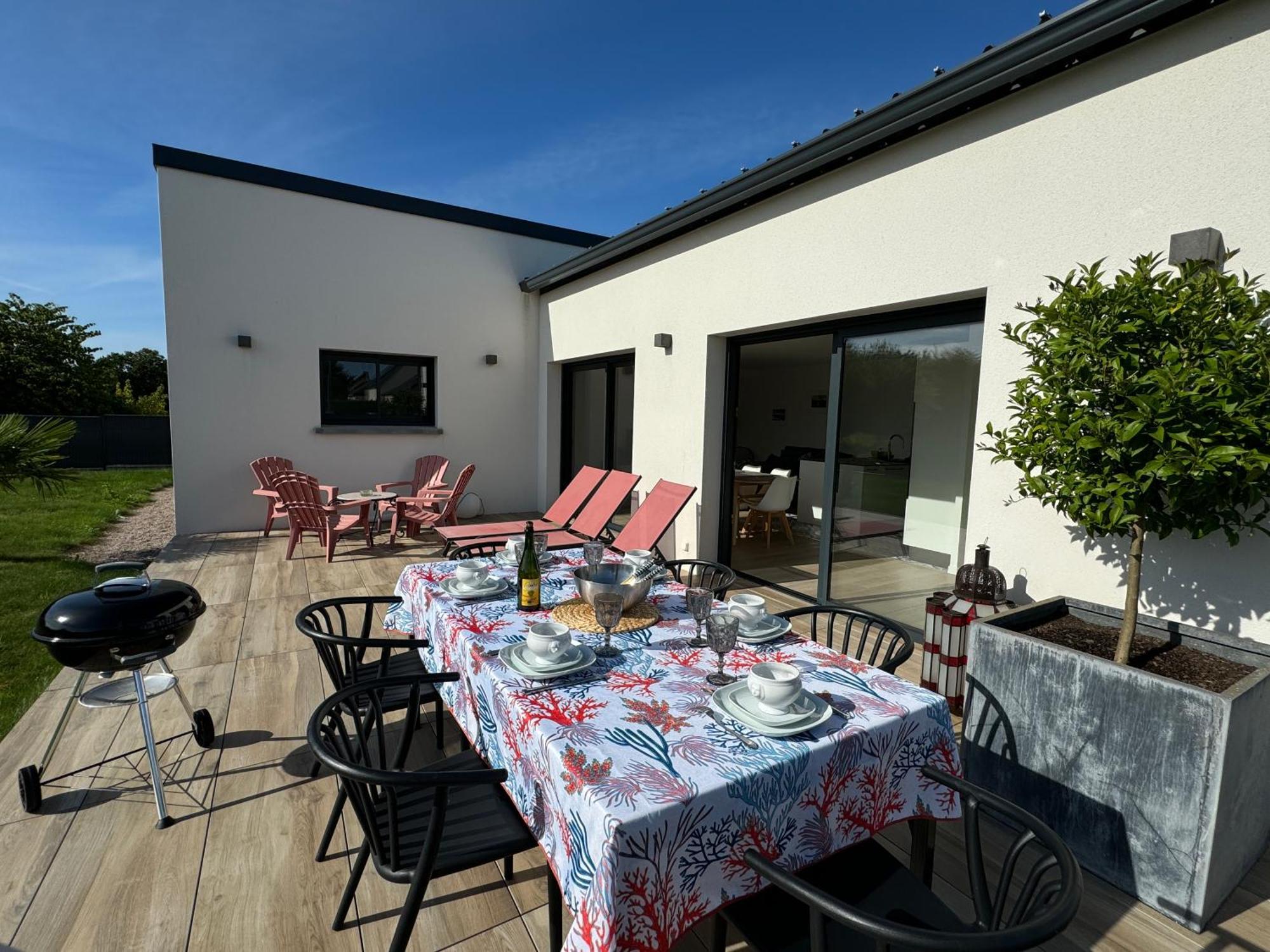Maison neuve 4 étoiles plain-pied proche de la mer Plurien Exterior foto